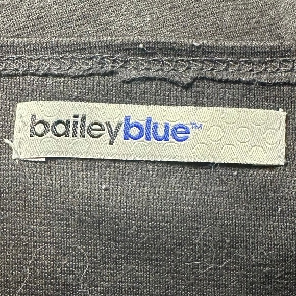 Bailey Blue Mini Peplum Dress Women Sz S Black Sweetheart Sleeveless Stretch Y2K - Picture 7 of 9